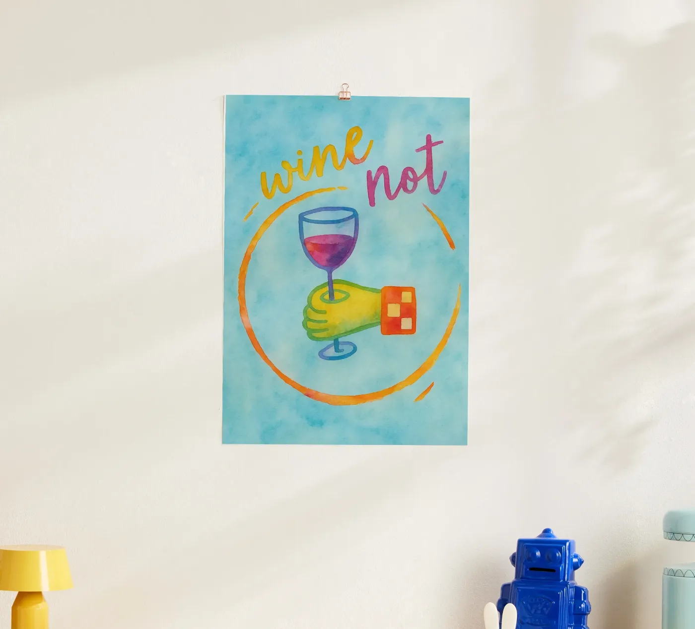 wine not poster by Britania