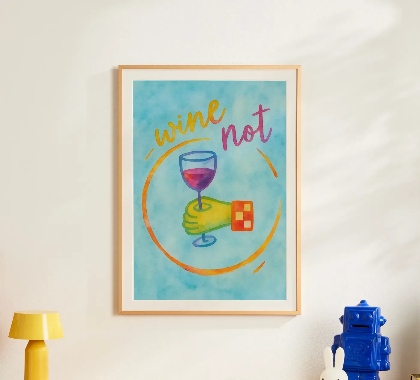 wine not poster by Britania