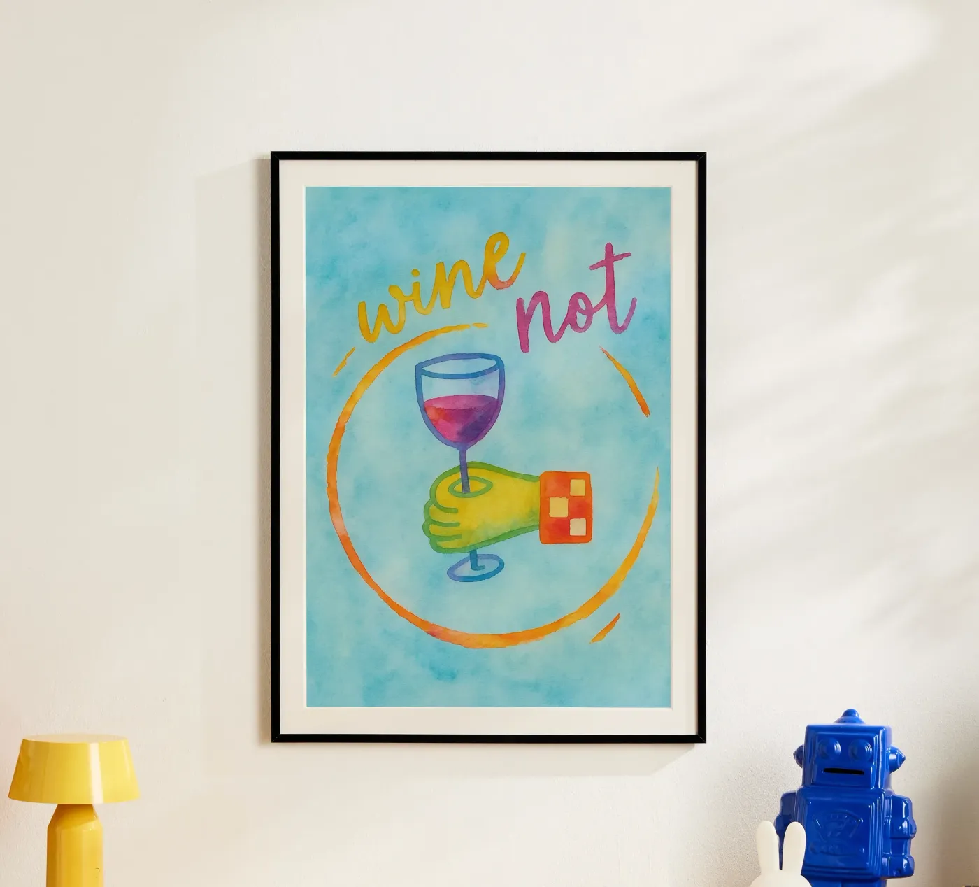 wine not poster by Britania