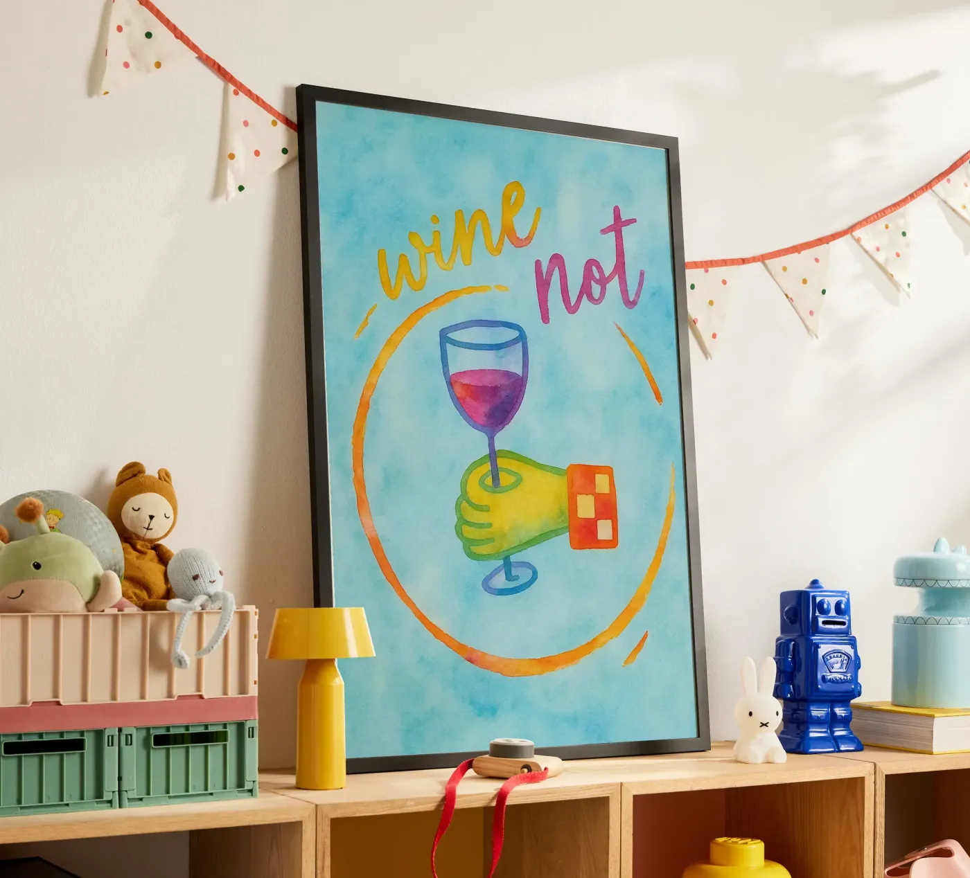 wine not poster by Britania