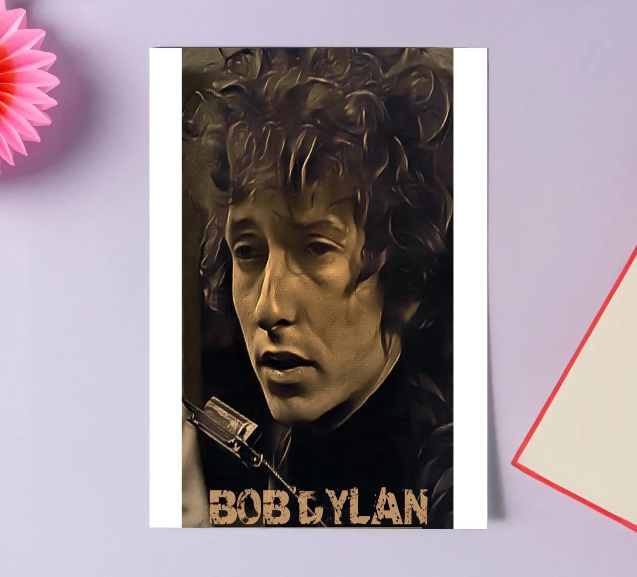 Bob Dylan vintage sticker sheet by Lembayung art