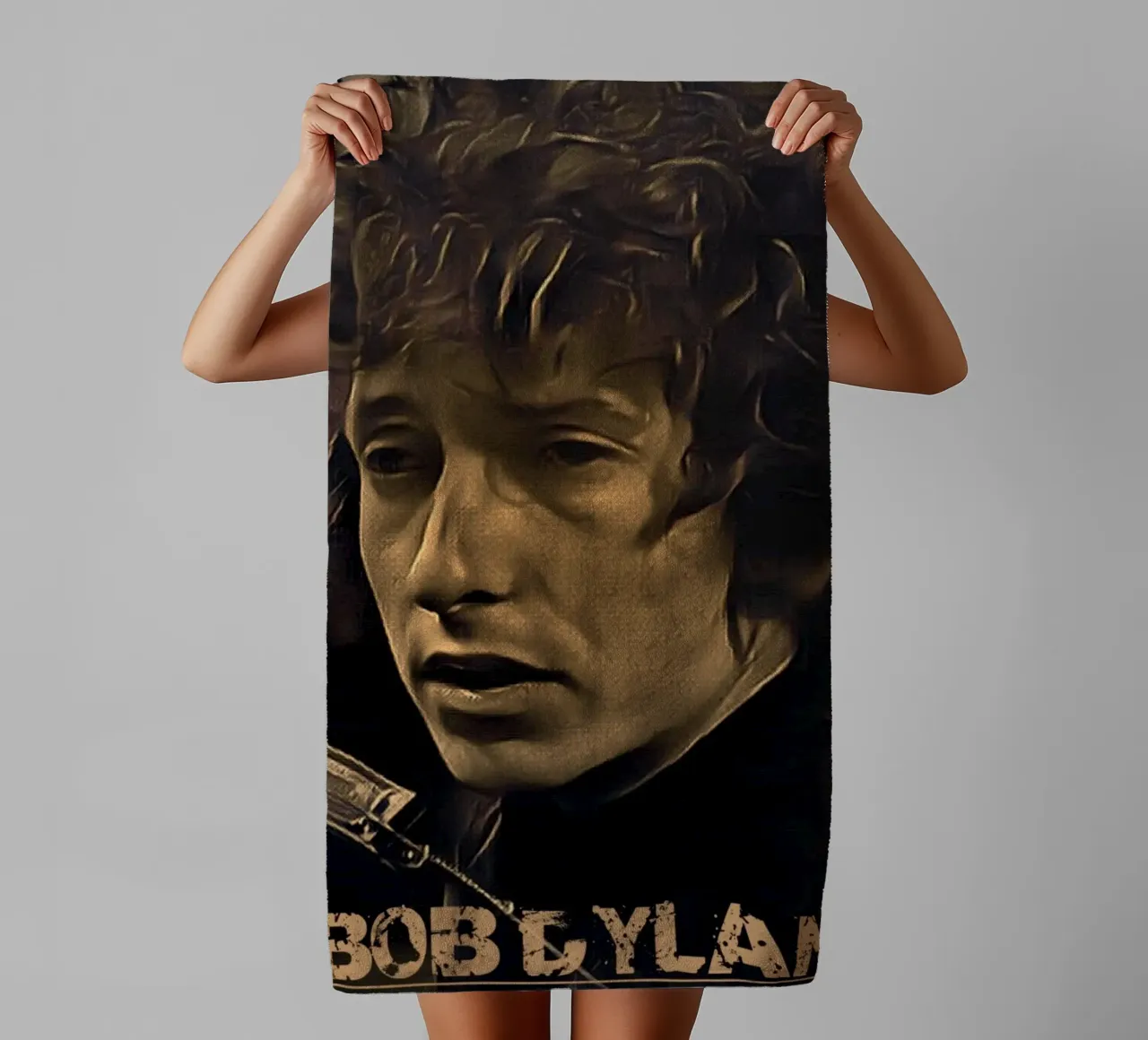 Bob Dylan vintage asciugamano da bagno da Lembayung art