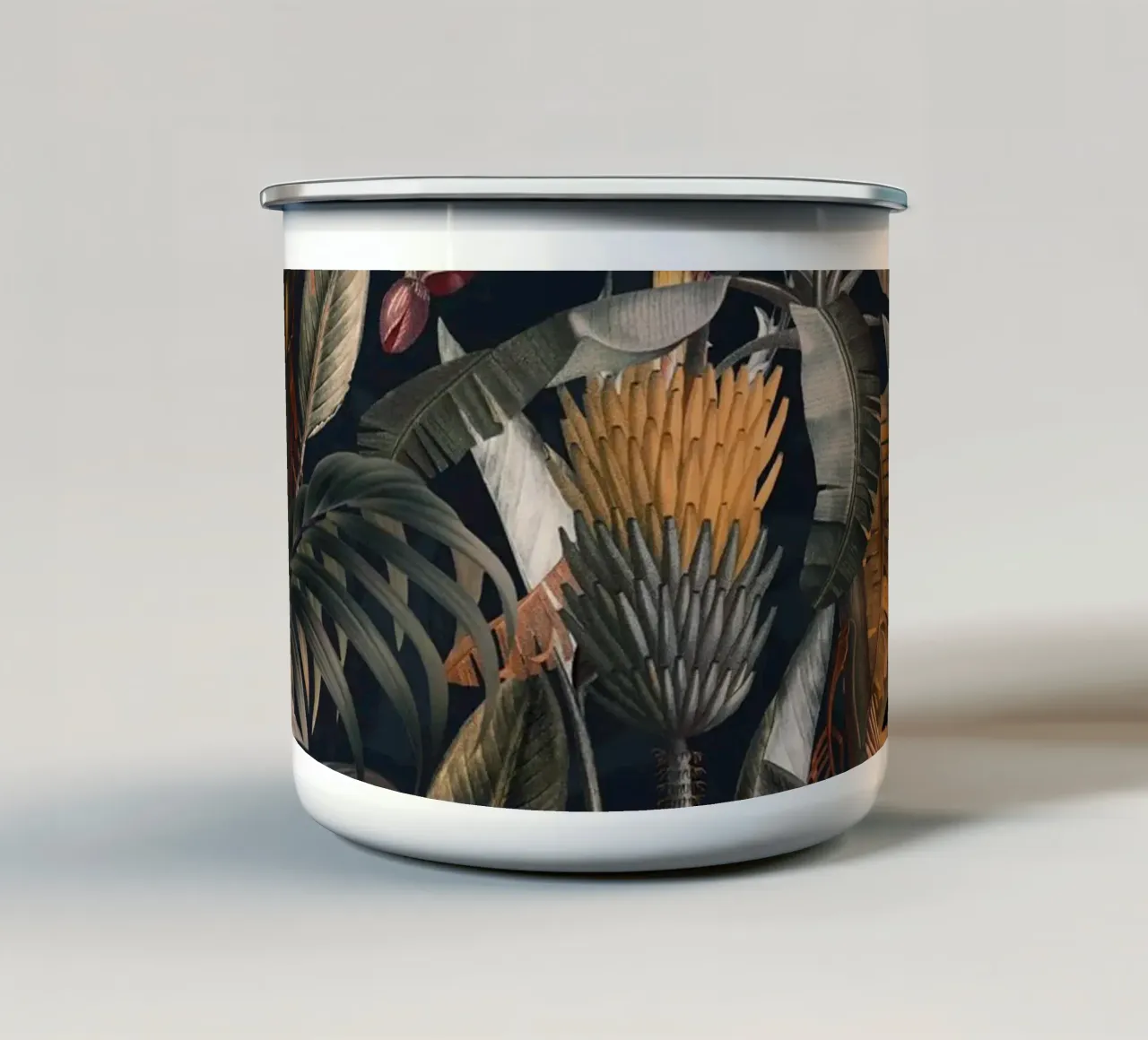 Midnight Forest III tazza in smalto da burcukorkmazyurek