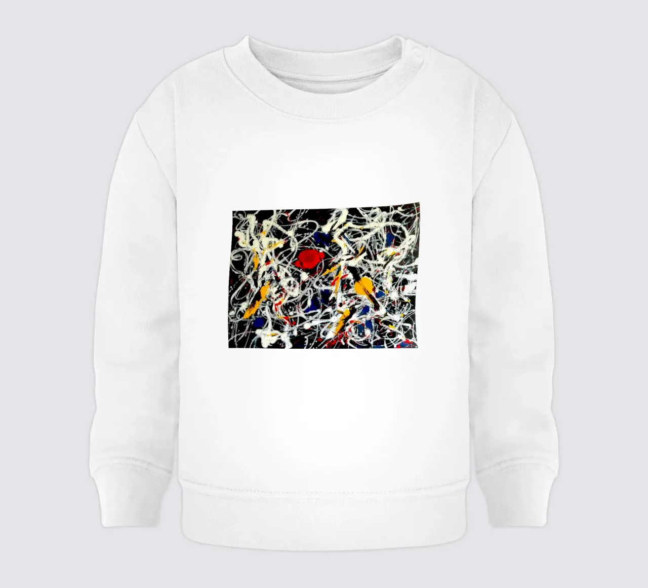 Numero 15 - Rosso, grigio, bianco, giallo felpa neonato da Corene Morar