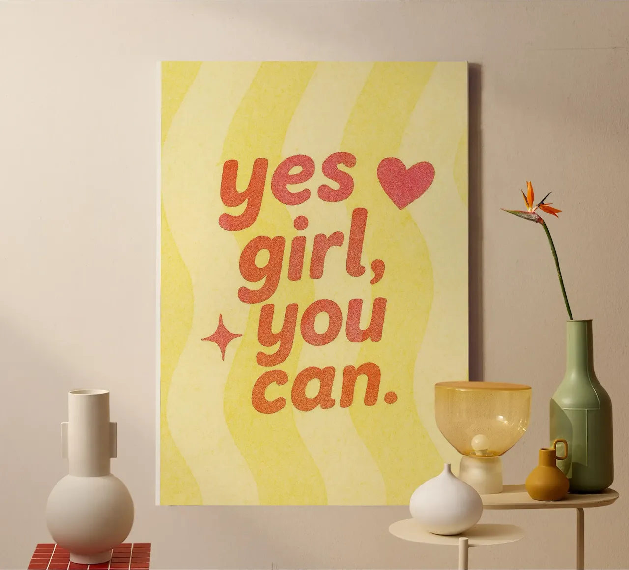 yes girl you can canvas by Britania