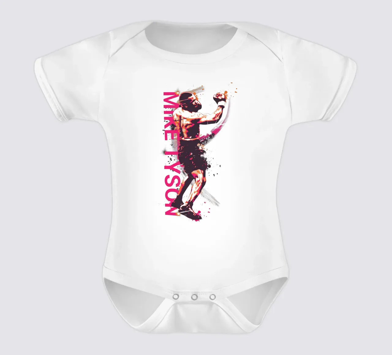 Mike Tyson boxing legend body neonato maniche corte da Lembayung art