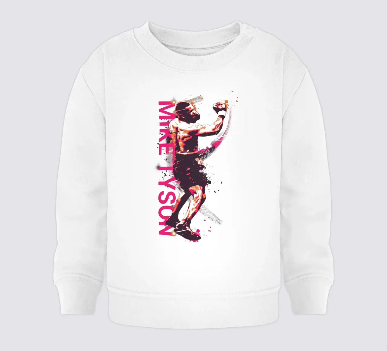 Mike Tyson boxing legend felpa neonato da Lembayung art