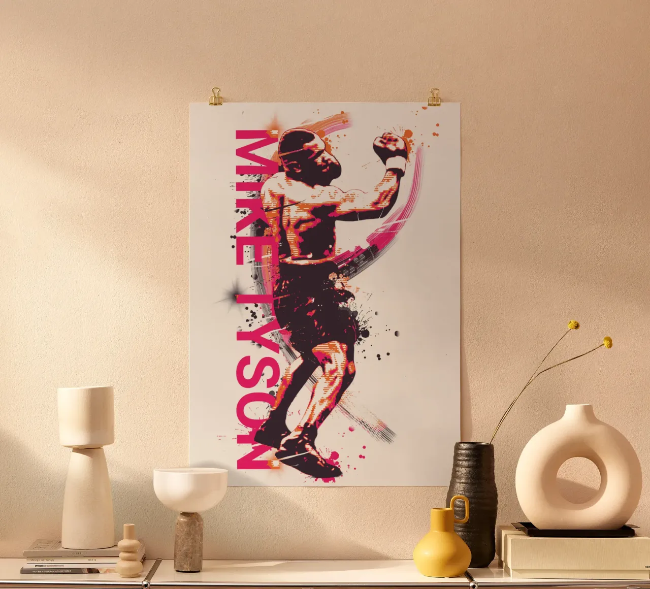 Mike Tyson boxing legend poster da Lembayung art