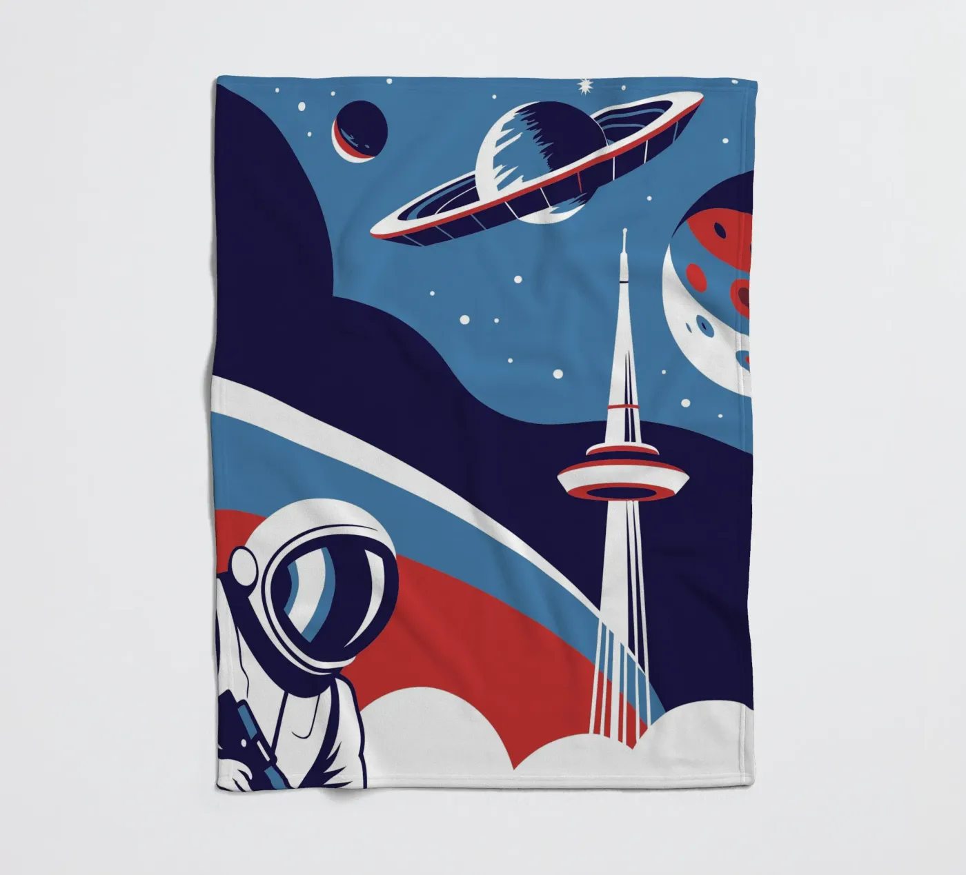 Astronauten fleecedeken van STORE PRESENCE