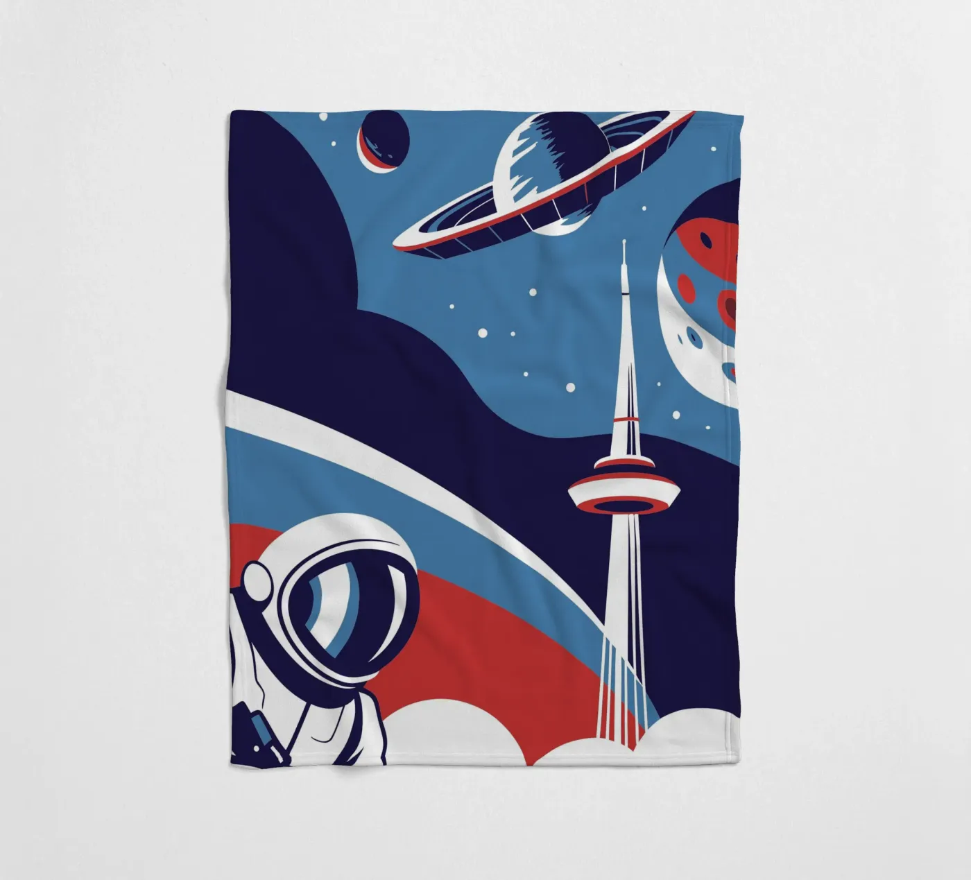 Astronauten fleecedeken van STORE PRESENCE