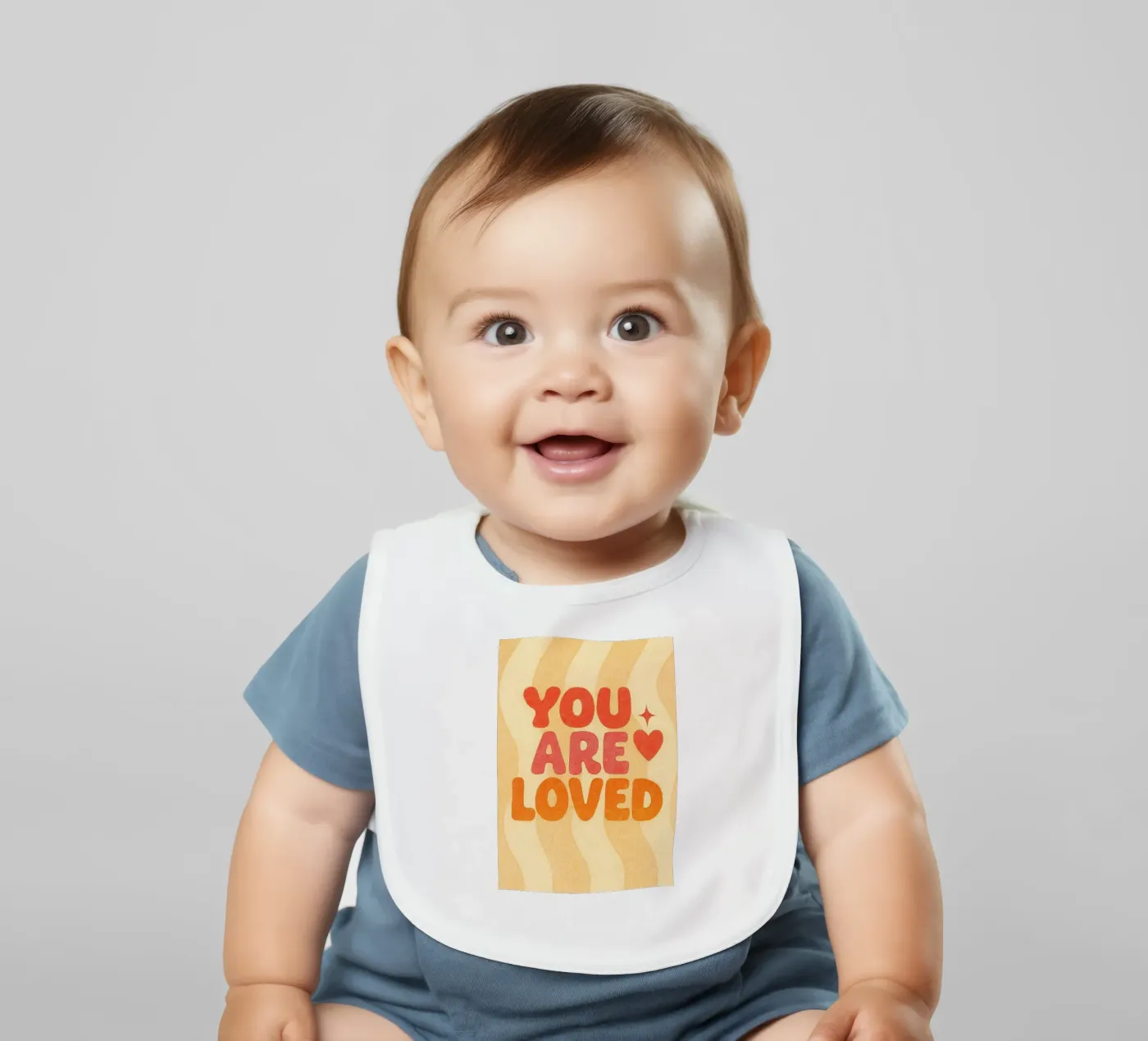 you are loved baby bib by Britania