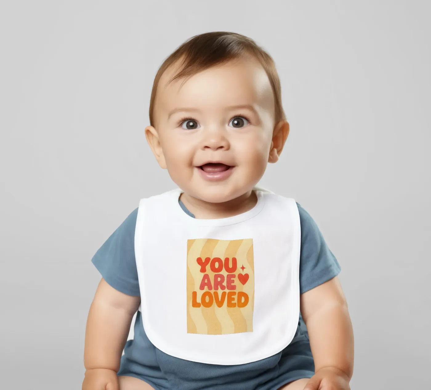 you are loved baby bib by Britania