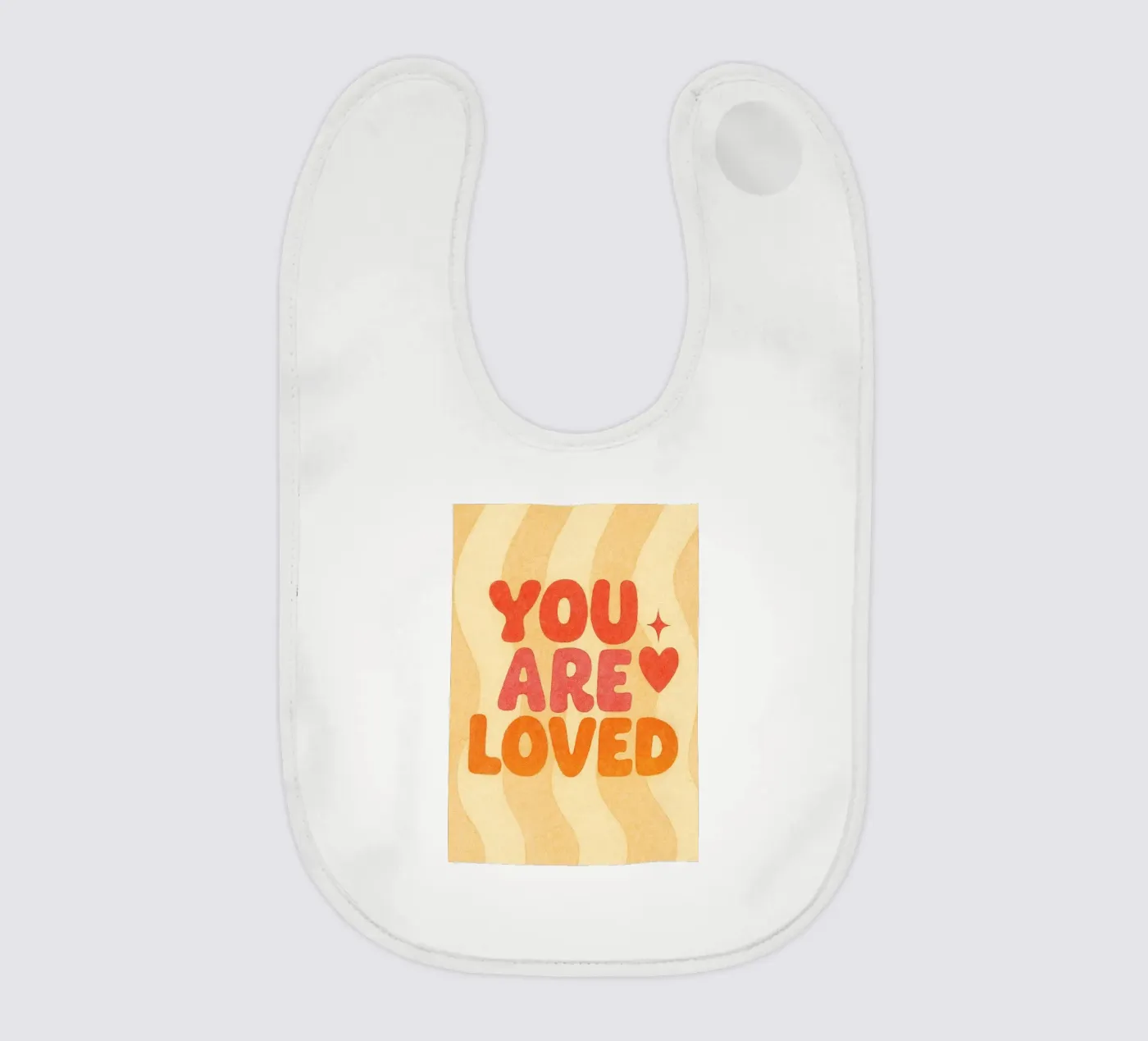 you are loved baby bib by Britania