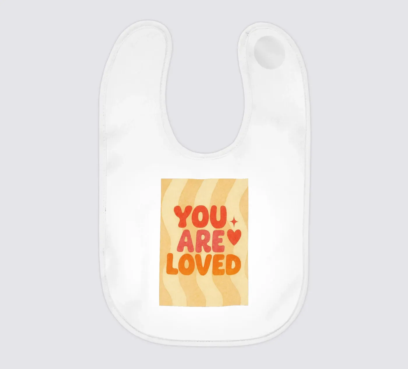 you are loved baby bib by Britania