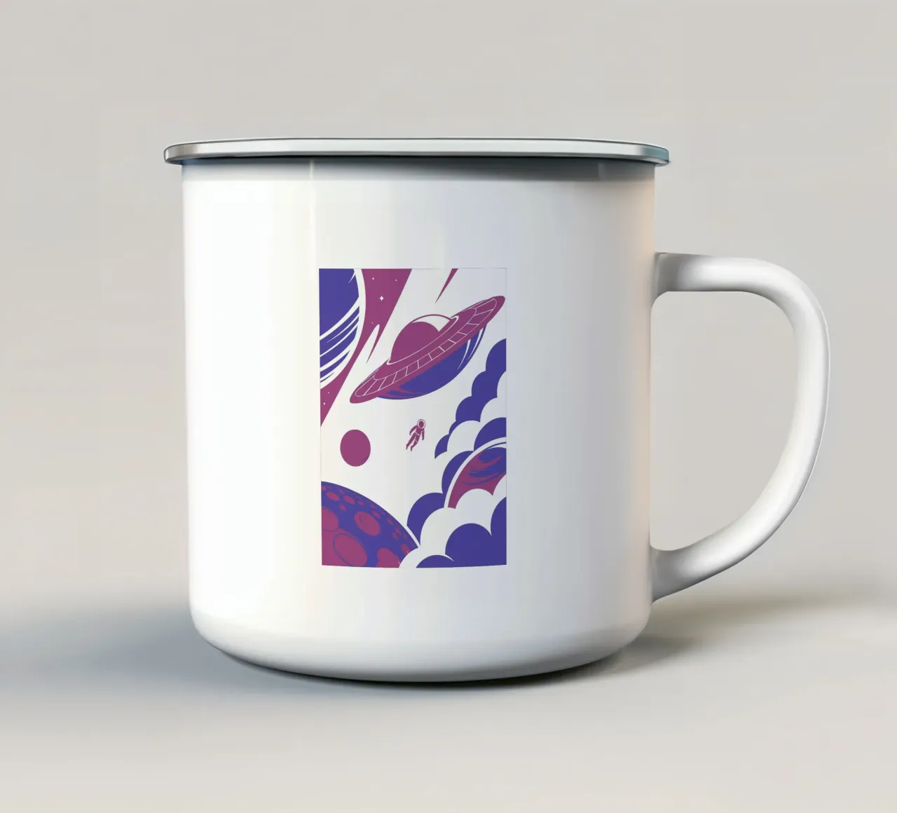 Astronauta spaziale tazza in smalto da STORE PRESENCE