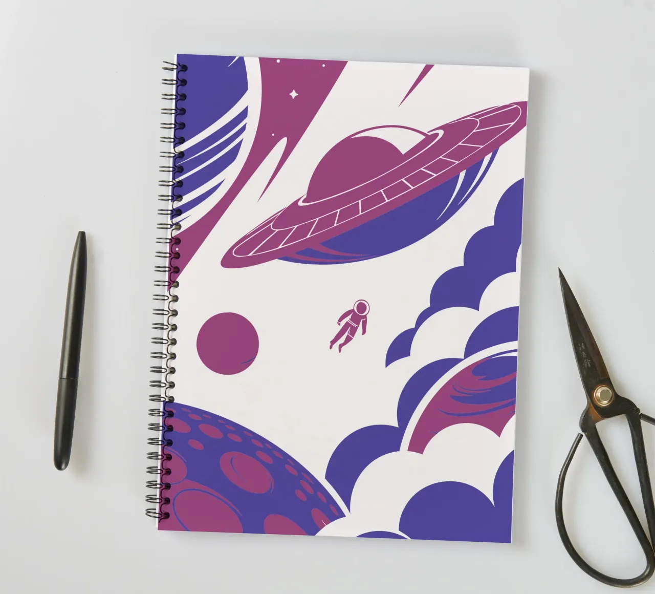 Space Astronaut spiral notebook by STORE PRESENCE