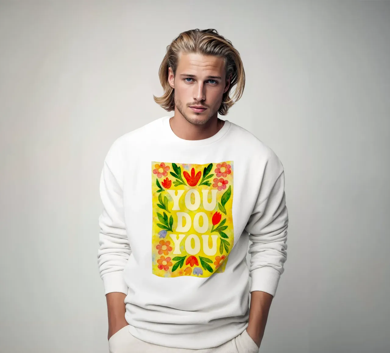 You do you drawing sweatshirt by Britania