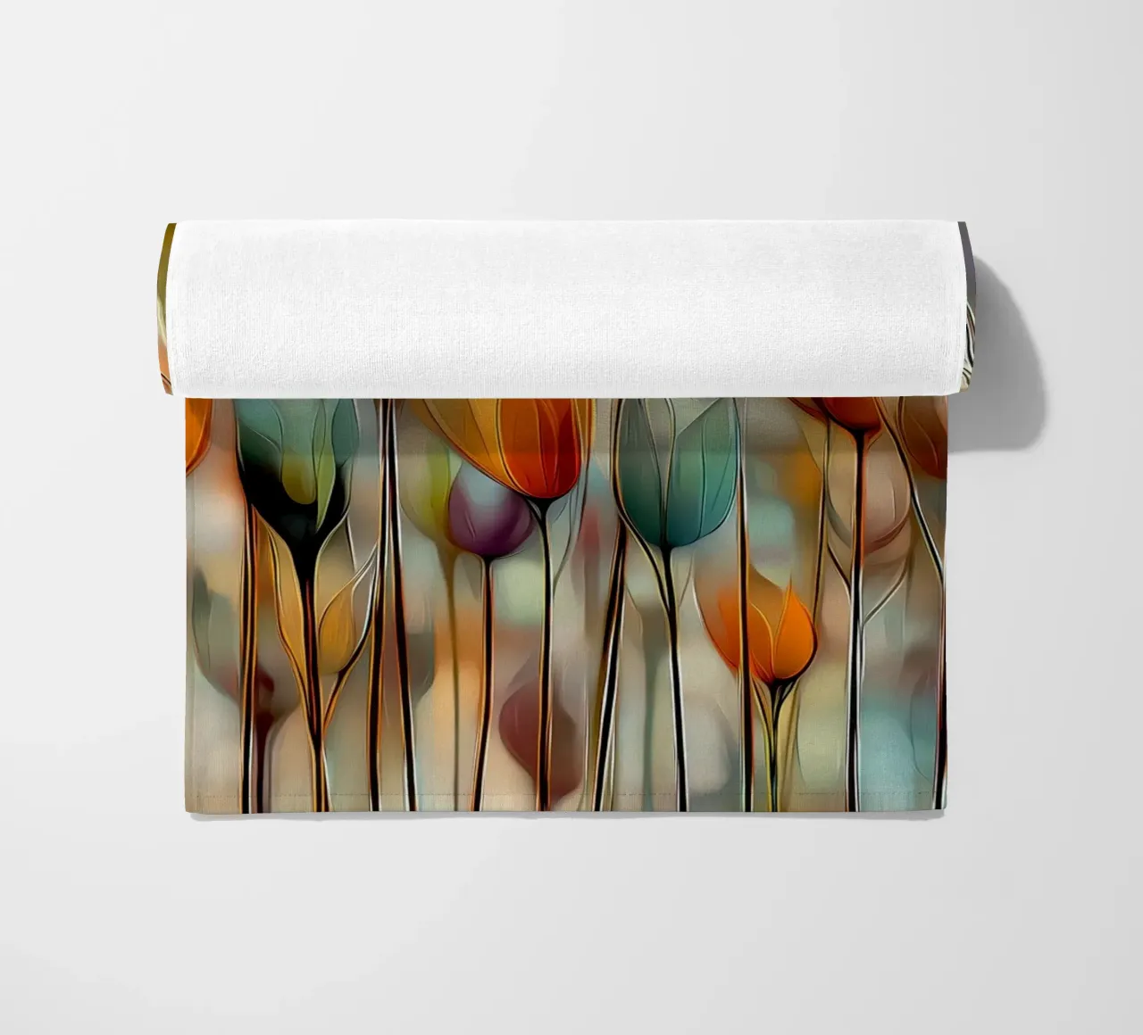 Fiori astratti telo mare da Pictura