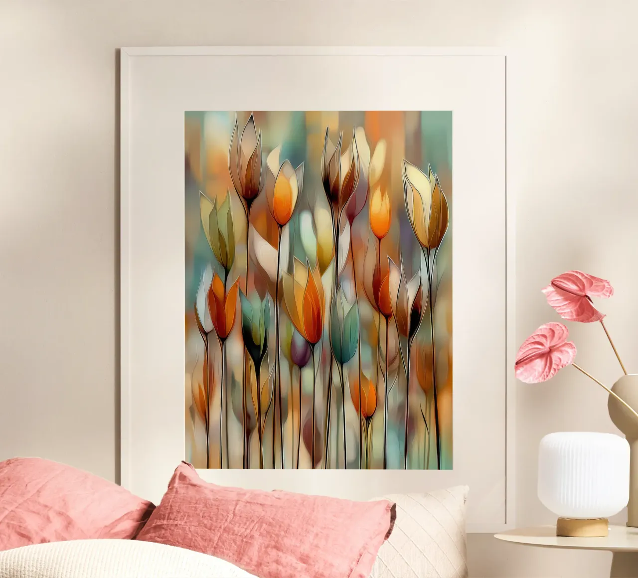 Fiori astratti carta hahnemühle da Pictura