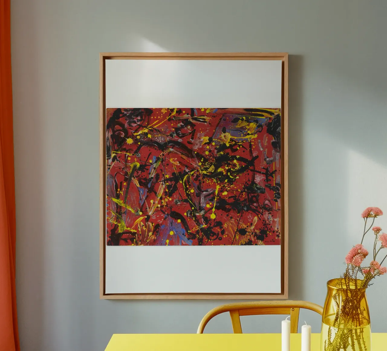 RILASCIARE CHRISTIE'S PER OFFRIRE COMPOSIZIONI ROSSE tela con Cornice a cassetta da Spencer Farrell2