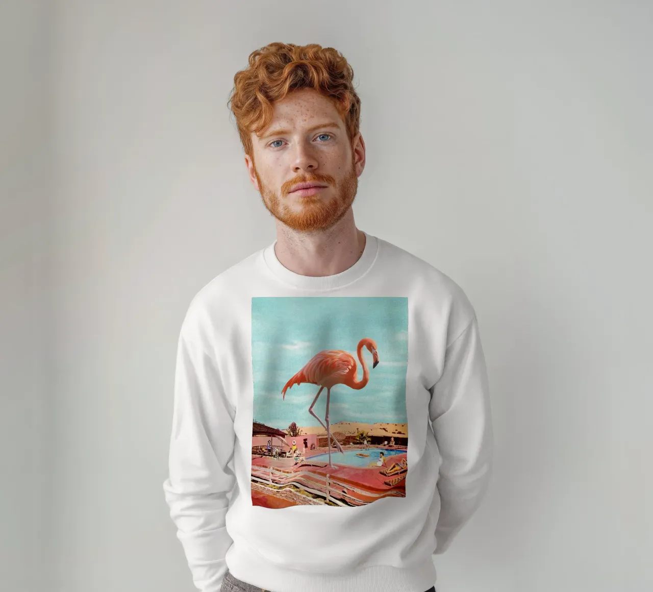 Flamingo on Holiday felpa da MsGonzalez