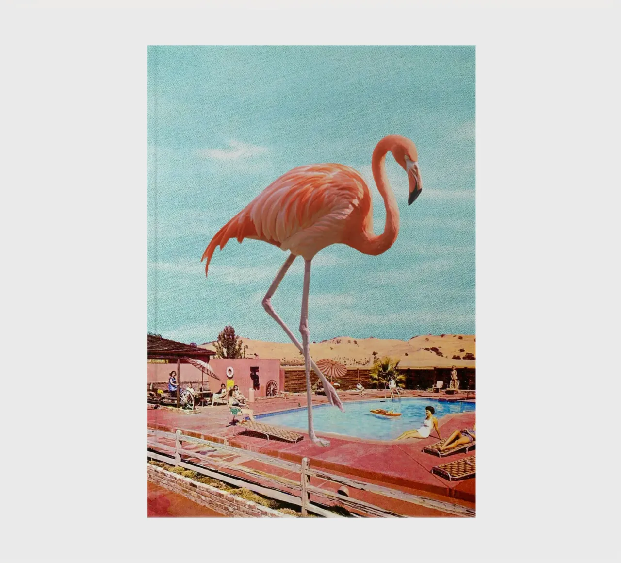 Flamingo on Holiday notebook by MsGonzalez
