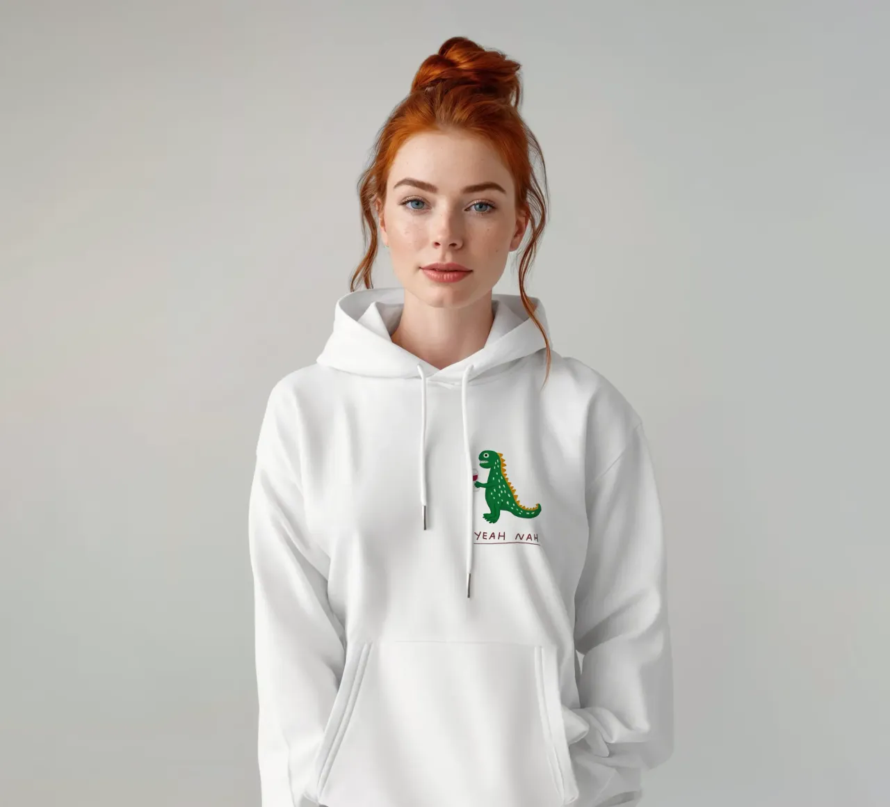 Dino ubriaco felpa con cappuccio da Tropicapopy
