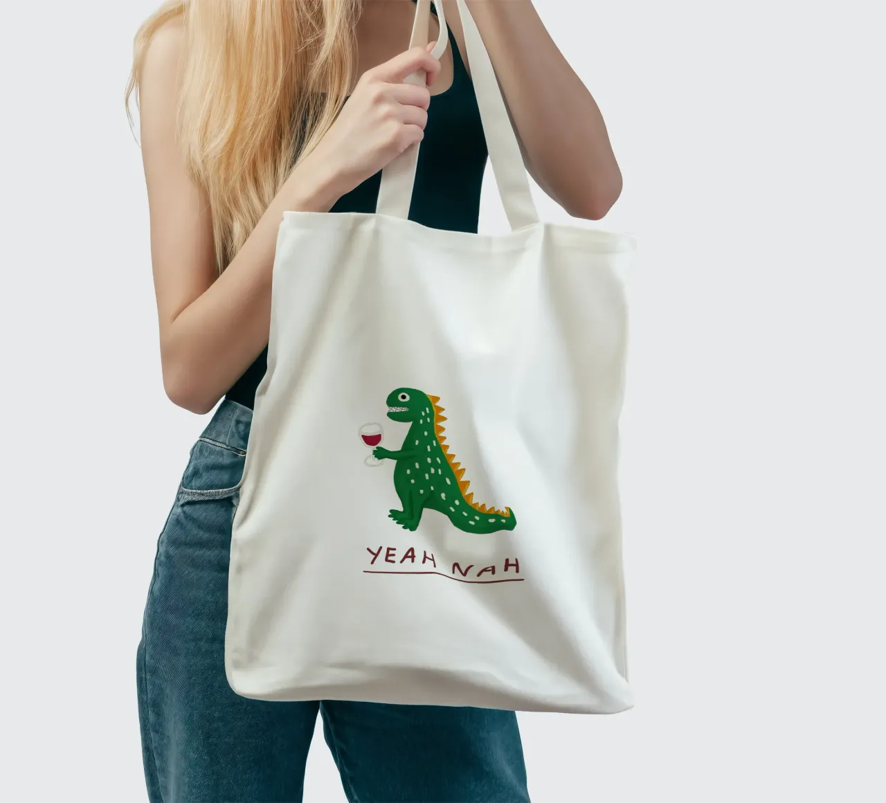 Dino ivre tote bag de Tropicapopy
