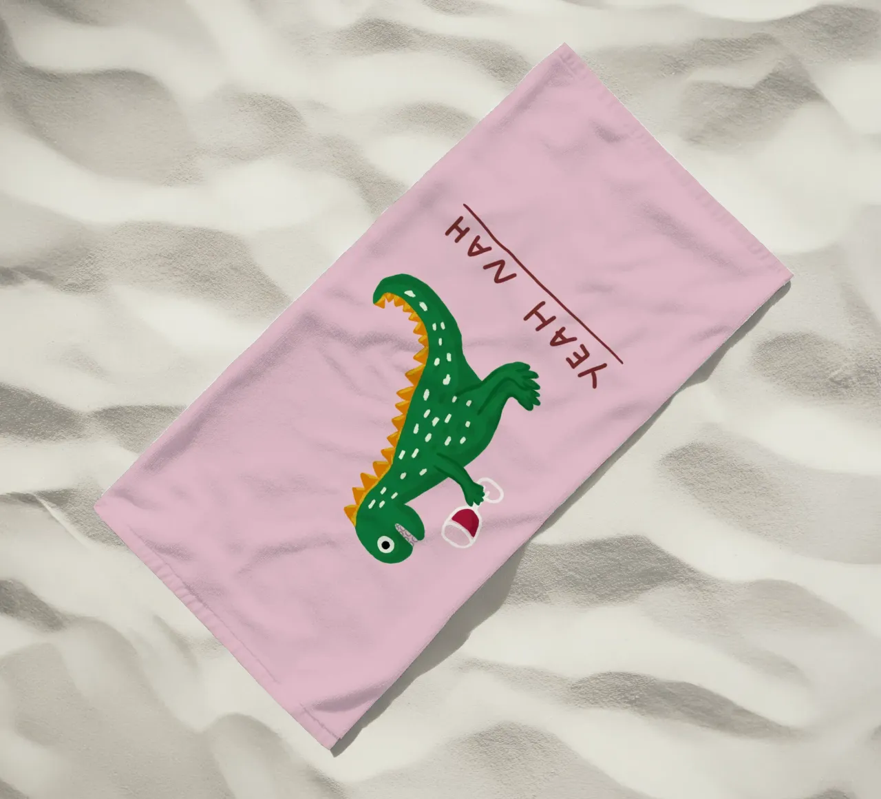 Dino ubriaco telo mare da Tropicapopy
