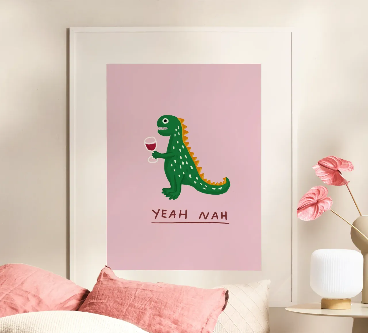 Dino ubriaco poster da Tropicapopy