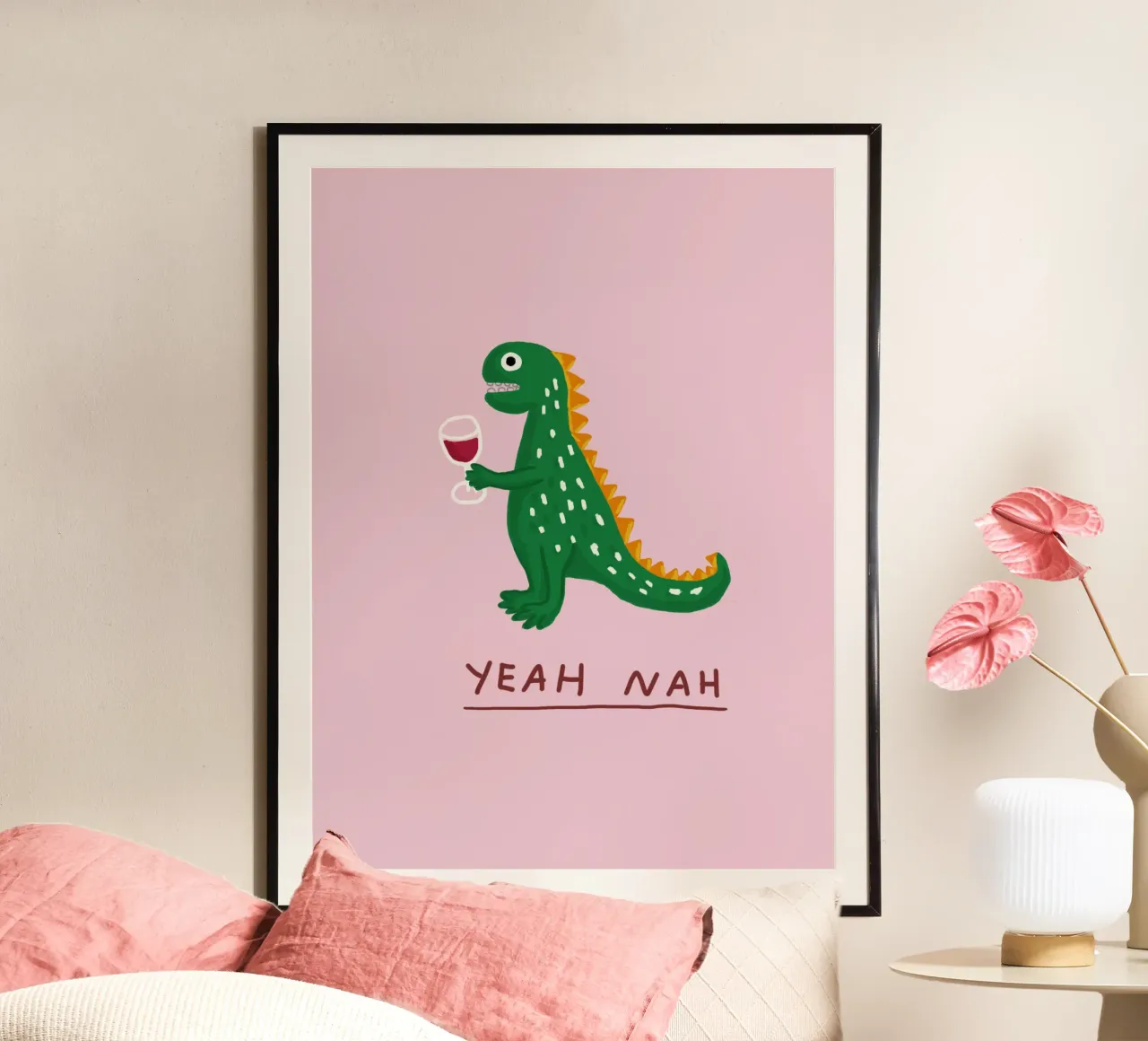 Dino ubriaco poster da Tropicapopy
