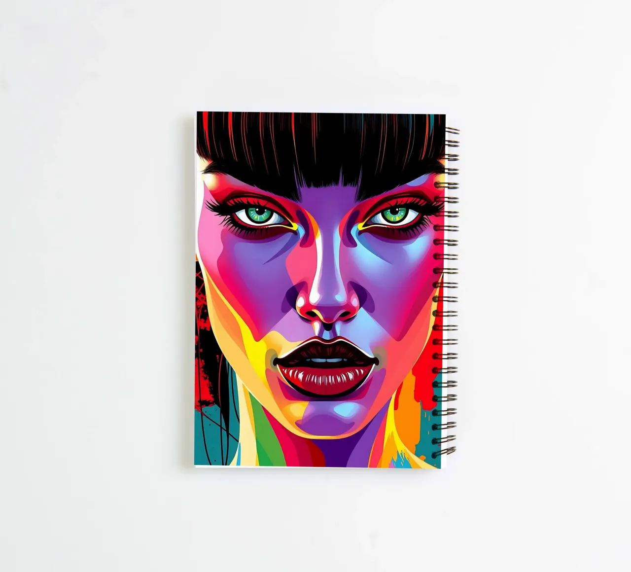 Style_G_3 spiral notebook by AI-Portraits by LK