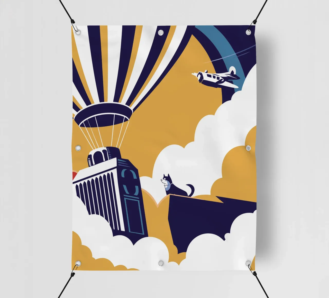 Hot Air Balloon pvc cover by STORE PRESENCE
