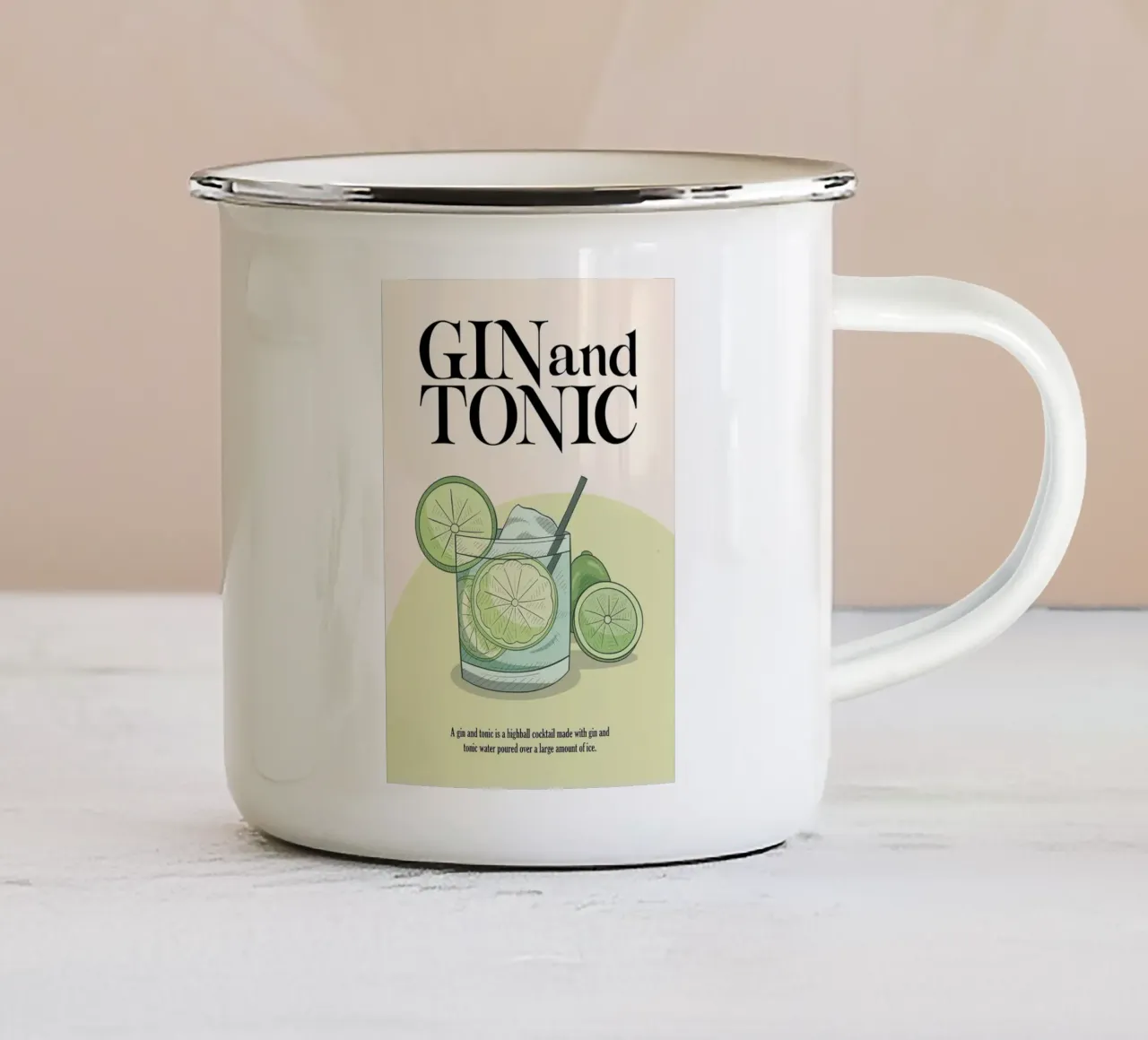 ghiaccio al lime tazza in smalto da Oscar Shaw