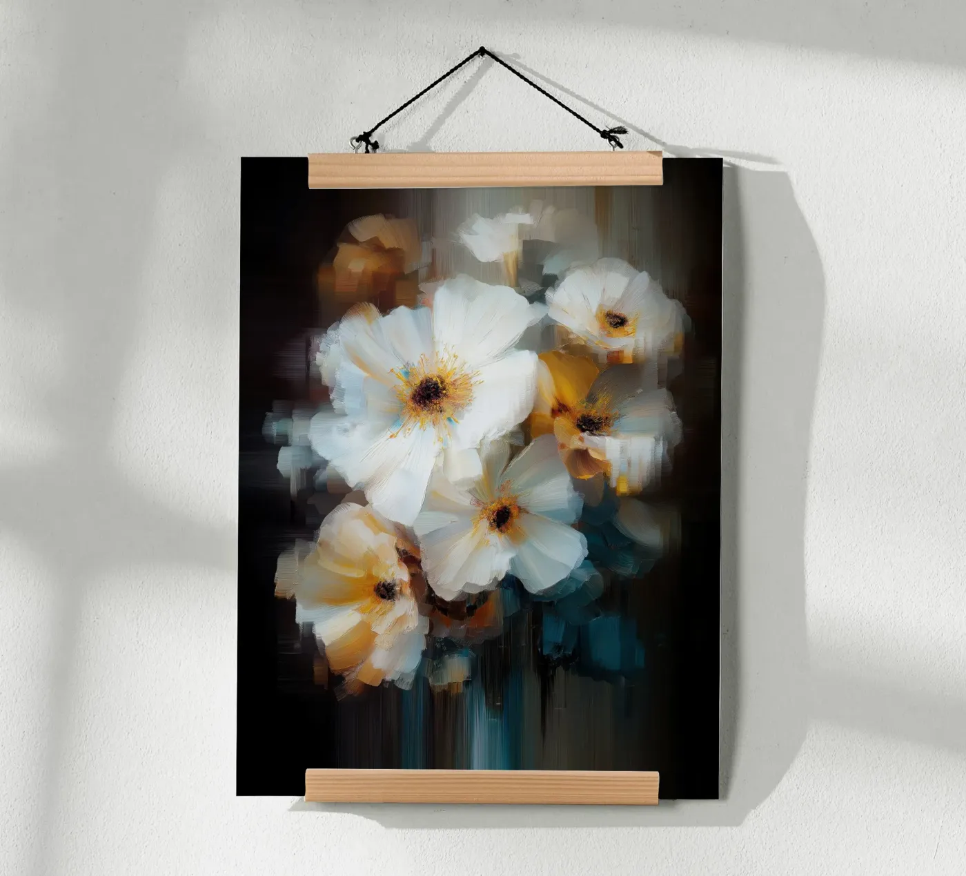 Fleurs blanches poster de Pictura