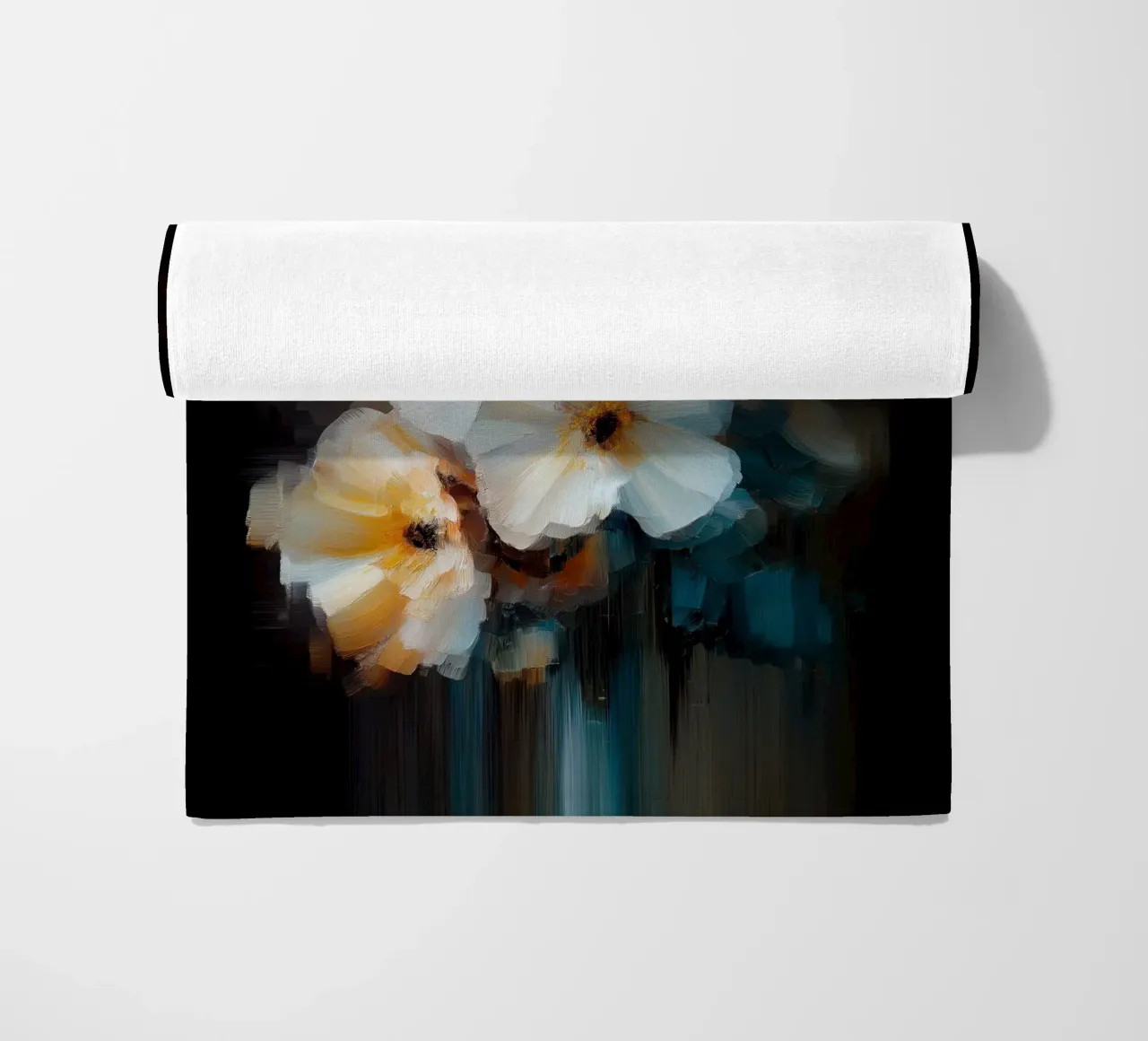 Fiori bianchi telo mare da Pictura