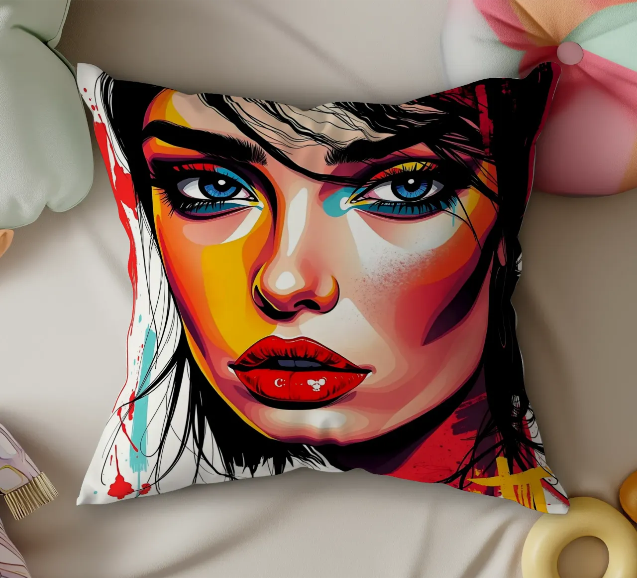 Stile_G_4 cuscino da AI-Portraits by LK
