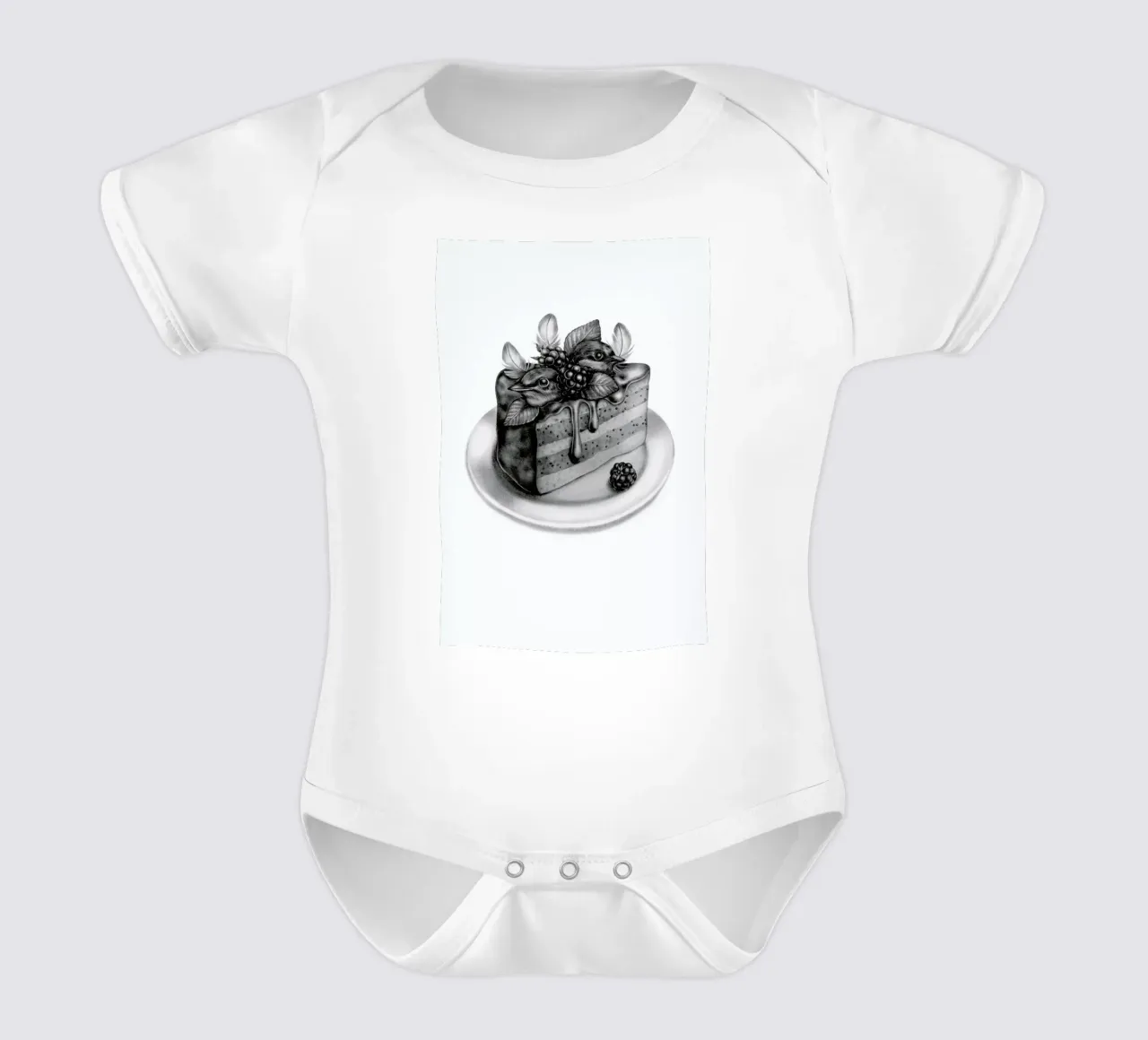 Cake Kurzarm Babybody von Maria Vdovichenko