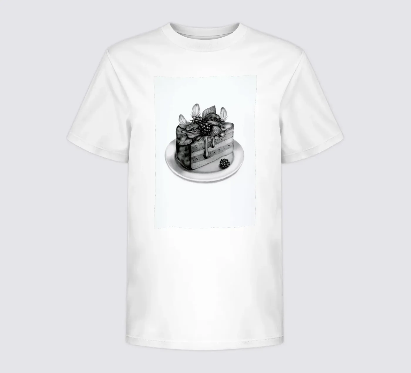 Cake kids t-shirt by Maria Vdovichenko