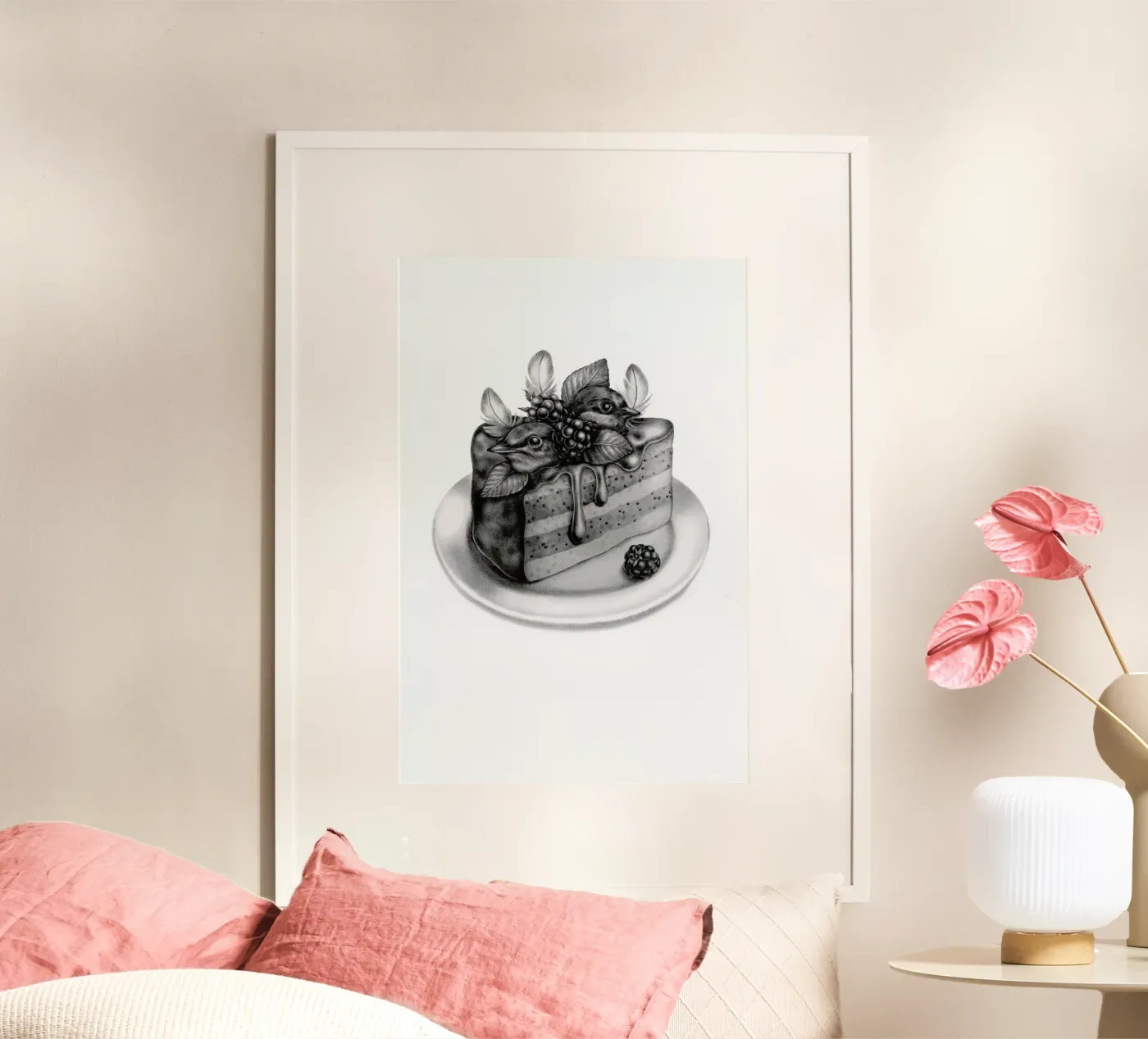 Cake Poster von Maria Vdovichenko