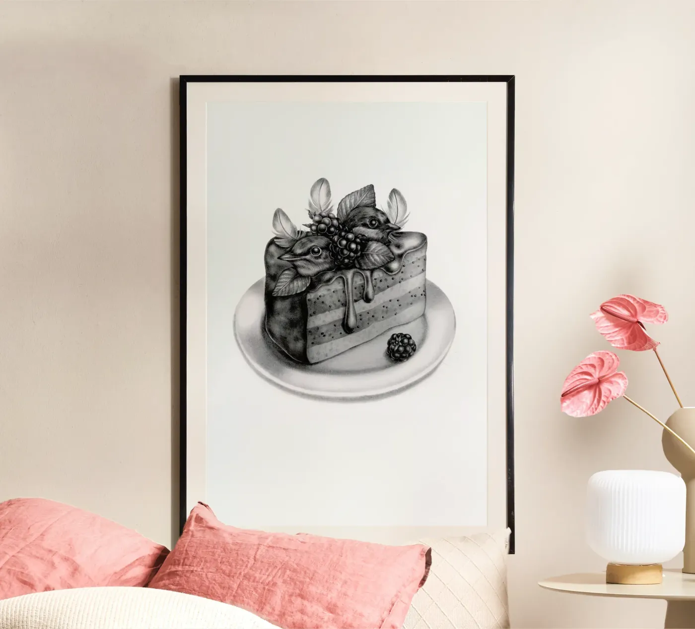 Cake Poster von Maria Vdovichenko