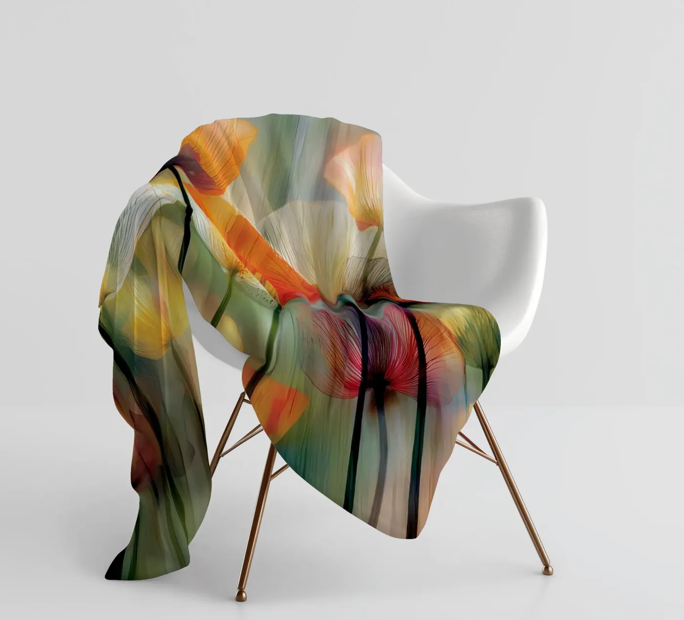 Klaprozen fleecedeken van Pictura