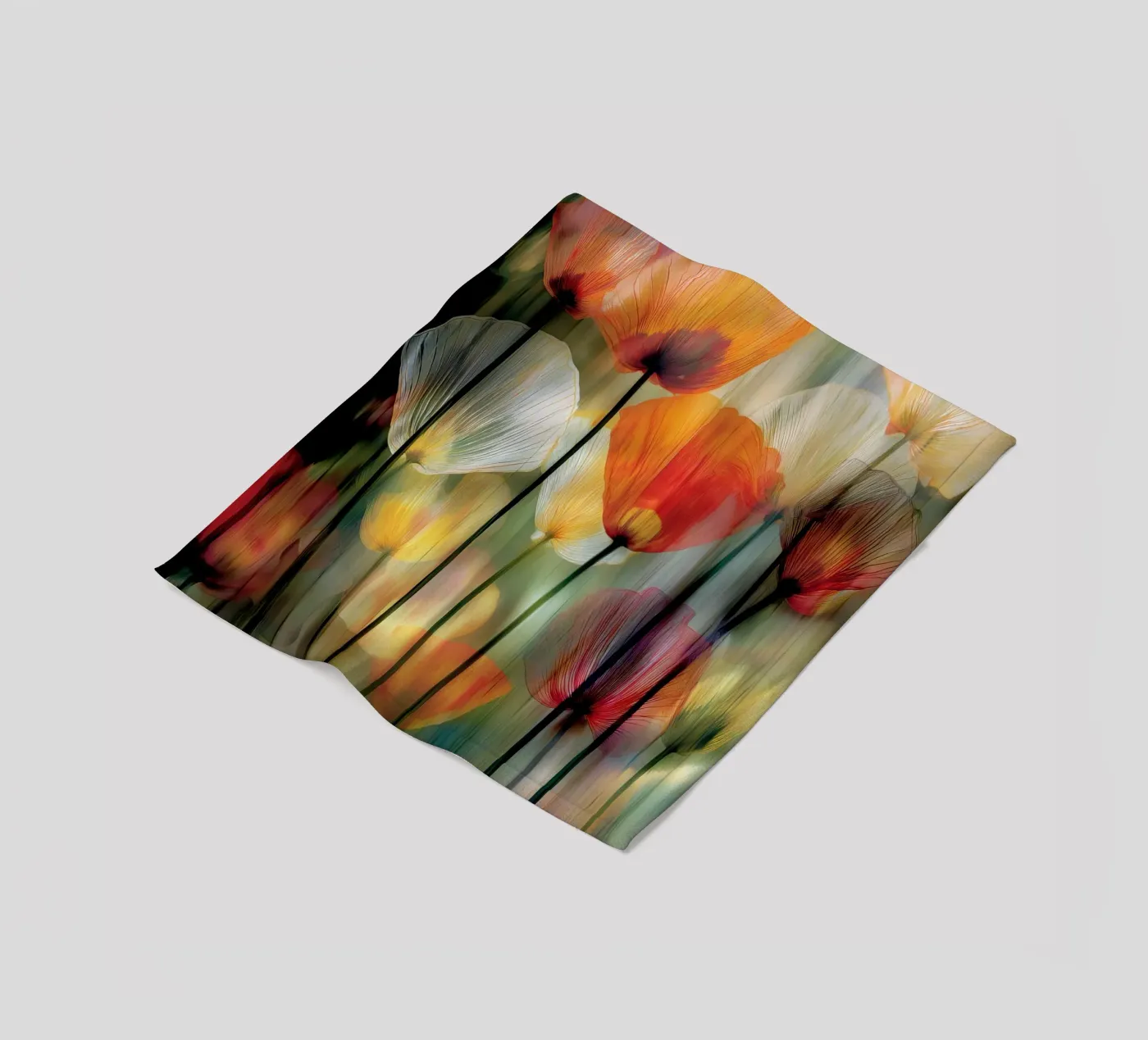 Klaprozen fleecedeken van Pictura