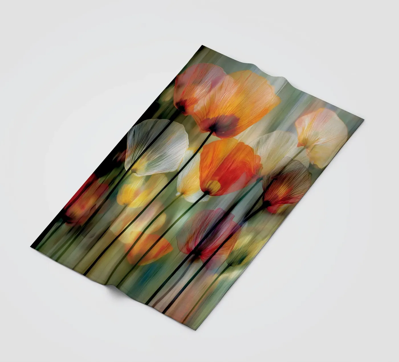 Klaprozen fleecedeken van Pictura