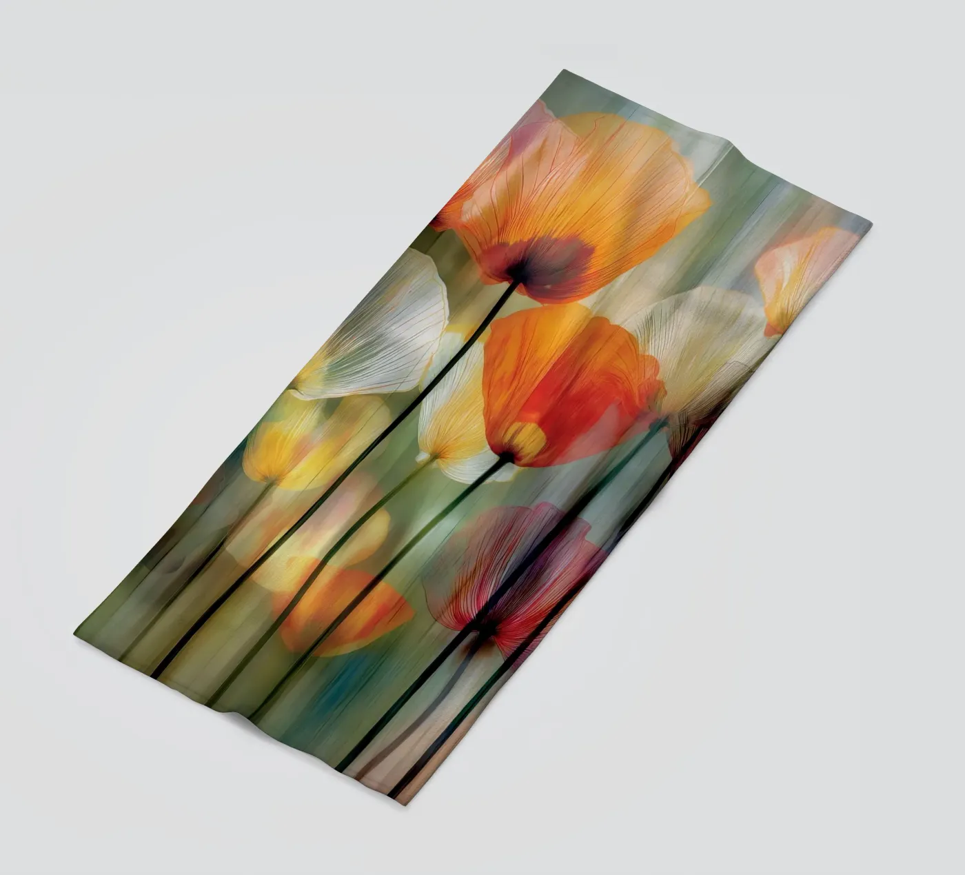 Klaprozen strandhanddoek van Pictura