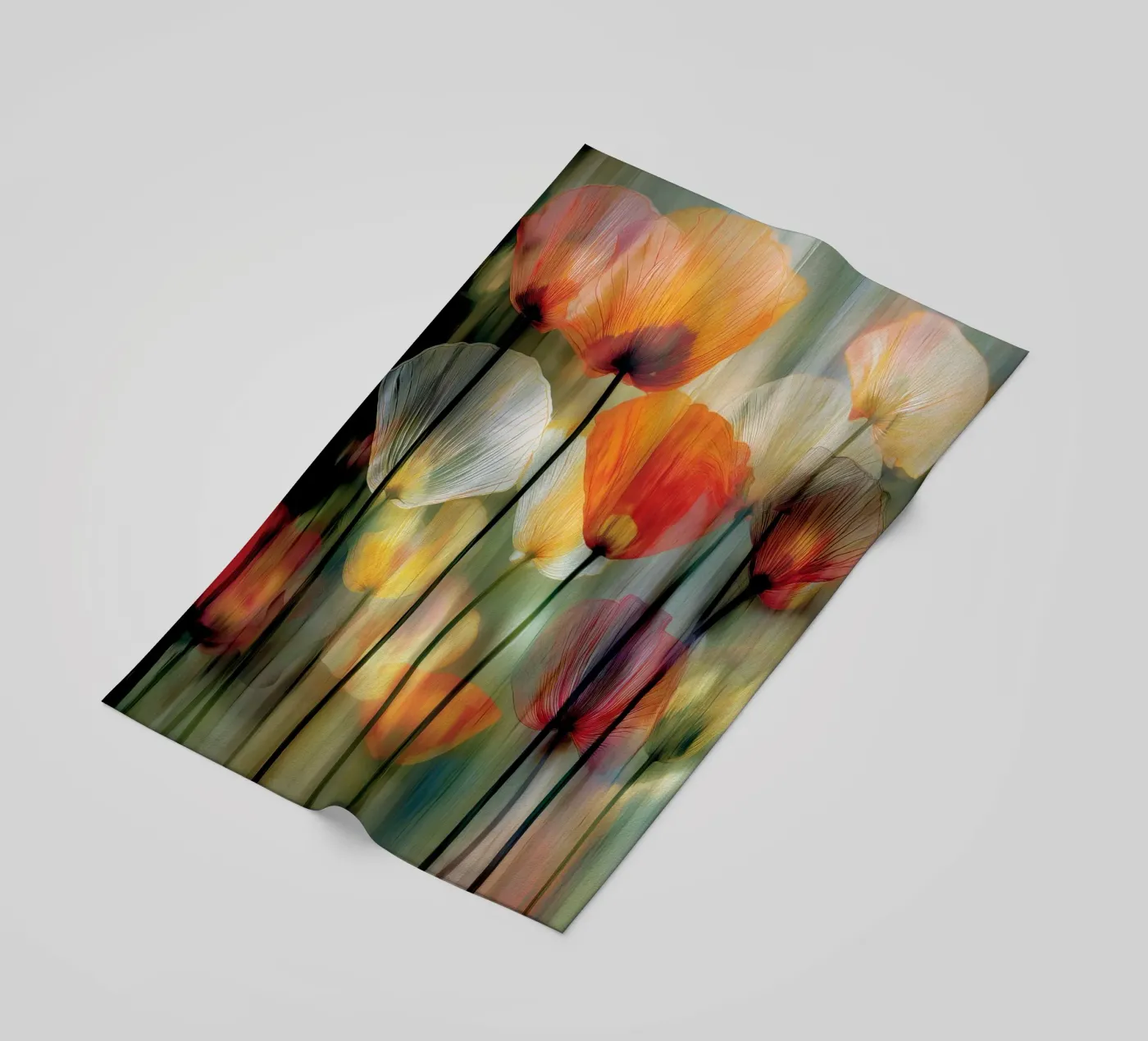 Klaprozen strandhanddoek van Pictura