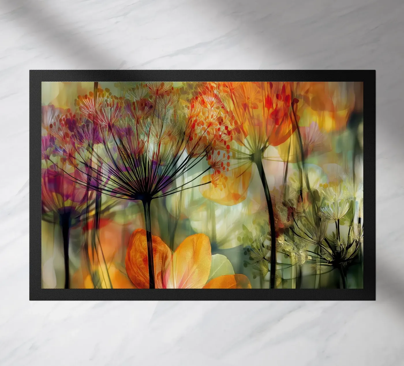 Flowers doormat by Pictura