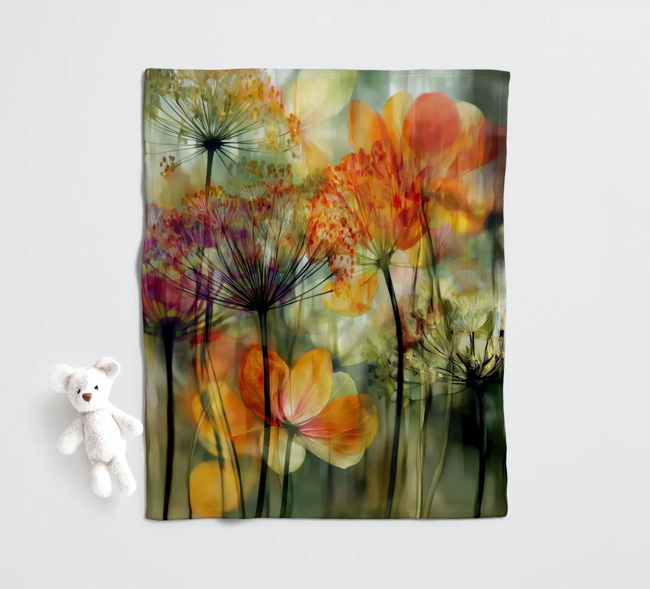 I fiori coperta in pile da Pictura