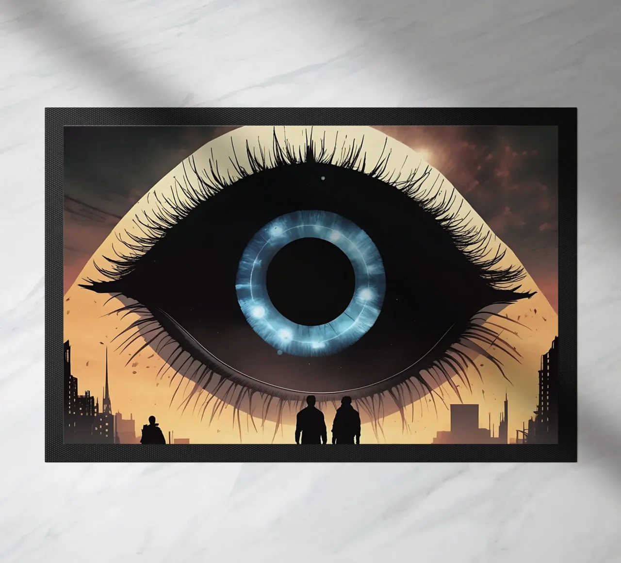 Eye_2 doormat by AI-Portraits by LK