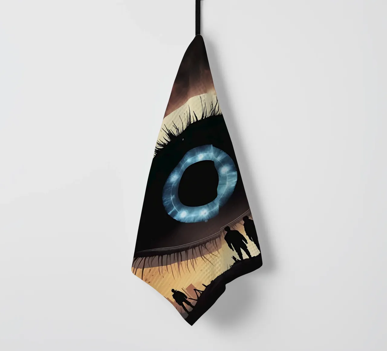 Eye_2 tea towel by AI-Portraits by LK
